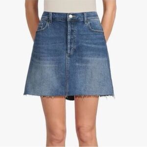 Joe’s jeans denim miniskirt raw hem